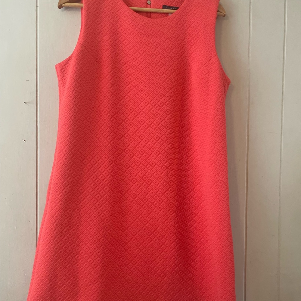 Tommy Hilfiger Vibrant Coral Mini Dress size 12
